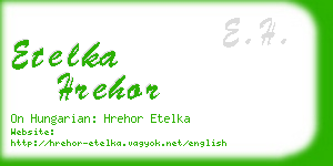 etelka hrehor business card
